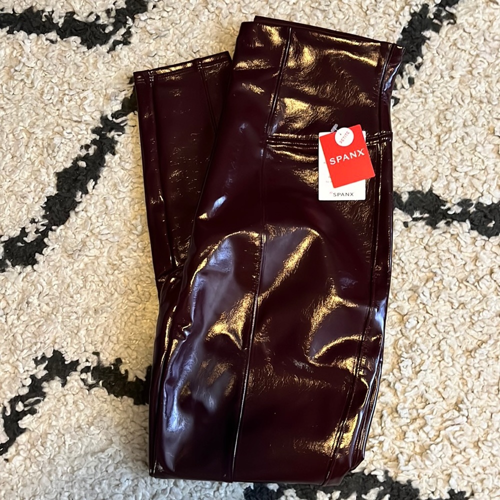 Faux Patent Leather Leggings
